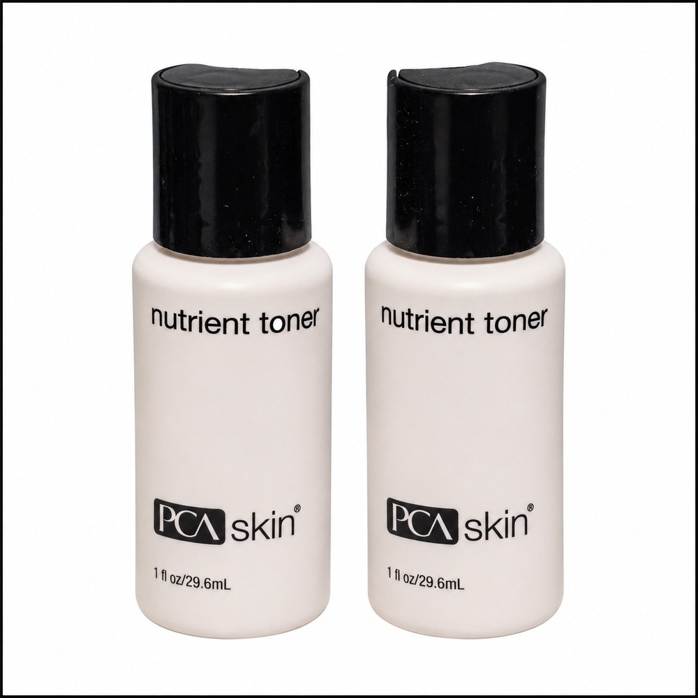 PCA Skin Nutrient Toner 1oz Travel Size Set of 2 Lactic Acid Pumpkin Wine 22204
